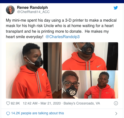 Screenshot_2020-03-29 Coronavirus Virginia boy, 13, donates masks he created on parents’ 3D printer